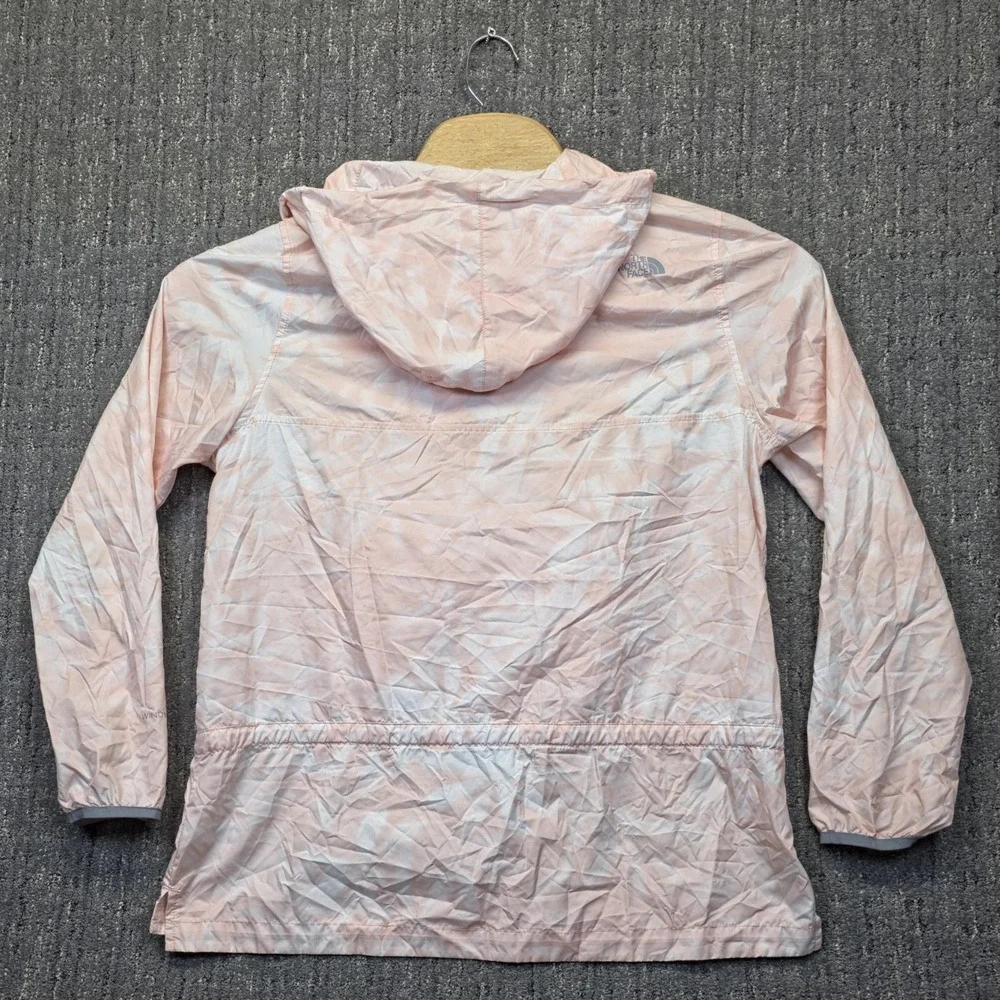 The North Face Fanorak Womens M Windwall Packable Anorak Jacket Pink Tie Dye